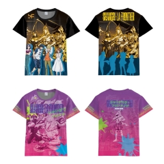 2 Styles Shangri-La Frontier: Kusoge Hunter, Kamige ni Idoman to su Short Sleeve Cartoon Anime T Shirt