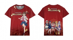 The iDOLM@STER Million Live Short Sleeve Cartoon Anime T Shirt