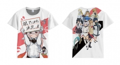 Shy Short Sleeve Cartoon Anime T Shirt