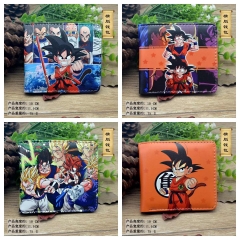 5 Styles Dragon Ball Z Cartoon Pattern Coin Purse Short Anime Wallet