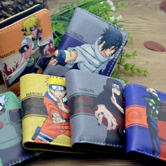 6 Styles Naruto Cartoon Pattern Coin Purse Short Anime Wallet