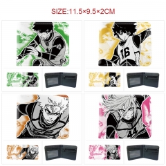 8 Styles Blue Lock PU Folding Purse Anime Short Wallet