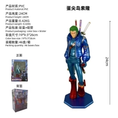 海贼王 鬼谷 蛋尖岛第一弹 索隆GK 涂装全电镀 手办高26厘米重1.8kg