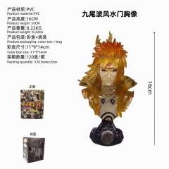 火影忍者 九尾波风水门 半身胸像 盒装手办 高16cm 一箱120个