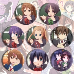 8PCS/SET Cyuunibyou Demo Koigashitai Cartoon Anime Alloy Pin Brooch