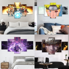 10 Styles Naruto Wall Picture Five Couplets Anime Art Print Poster (No Frame)