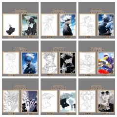 【USB款】厂家代发五条悟咒术回战周边灯光画发光装饰画动漫素描创意小夜灯