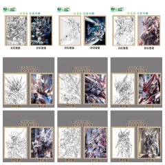 【USB款】厂家直销高达动漫线条灯光画小夜灯摆件卧室床头电视柜情侣礼物装