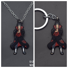 2 Styles Naruto Alloy Anime Necklace/Keychain
