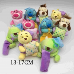 10PCS/SET 13-17CM Lilo & Stitch Anime Plush Toy Pendant