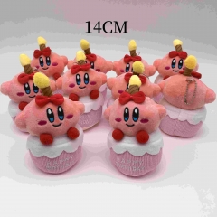 10PCS/SET 14CM Kirby Anime Plush Toy Pendant