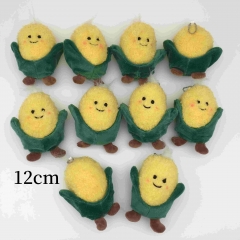 10PCS/SET 12CM Zea mays L Anime Plush Toy Pendant