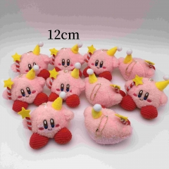 10PCS/SET 12CM Kirby Anime Plush Toy Pendant