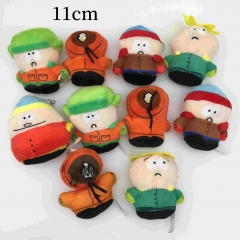 10PCS/SET 11CM South Park Anime Plush Toy Pendant