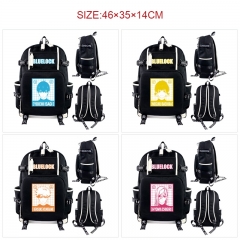 7 Styles Blue Lock Cartoon Anime Canvas Backpack Bag