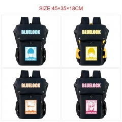 7 Styles Blue Lock Cartoon Pattern Anime Backpack Bag With USB Charging Cable