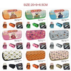 9 Styles Naruto Cartoon Pattern Pencil Case PU Anime Pencil Bag