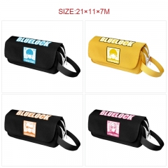 7 Styles Blue Lock Cartoon Pattern Pencil Case Anime Pencil Bag
