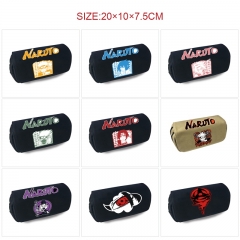 10 Styles Naruto Cartoon Pattern Pencil Case Anime Canvas Pencil Bag