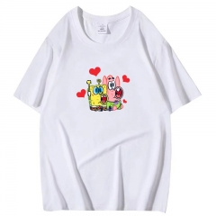 2 Styles SpongeBob SquarePants Short Sleeve Cartoon Anime T Shirt