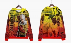3 Styles One Punch Man Cartoon Long Sleeve Anime Hooded Hoodie