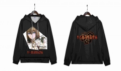 Steins Gate Cartoon Long Sleeve Anime Hooded Hoodie