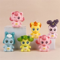 6PCS/SET 5CM Catch！Teenieping Anime PVC Figure Toy