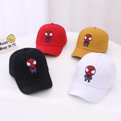4 Styles Spider Man Cartoon For Children's Baseball Cap Anime Hat