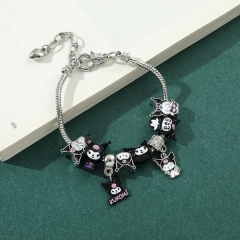 Sanrio Kuromi Cartoon Alloy Anime Bracelet