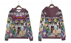 Delusional Monthly Magazine Cartoon Long Sleeve Anime Hooded Hoodie