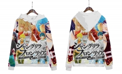 Shangri-La Frontier: Kusoge Hunter, Kamige ni Idoman to su Cartoon Long Sleeve Anime Hooded Hoodie
