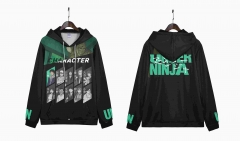 2 Styles Under Ninja Cartoon Long Sleeve Anime Hooded Hoodie