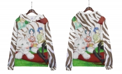 Fluffy Paradise Cartoon Long Sleeve Anime Hooded Hoodie