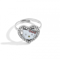 Hello Kitty Cartoon Anime Alloy Ring