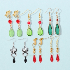 6 Styles Genshin Impact Cartoon Anime Acrylic Earring