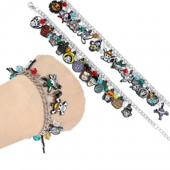 2 Styles One Piece Monkey D Luffy Cartoon Anime Alloy Bracelet