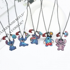 5 Styles Lilo & Stitch Cartoon Anime Alloy Necklace