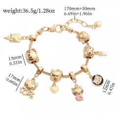 Sanrio Hello Kitty Cartoon Alloy Anime Bracelet