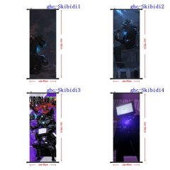 40X102CM 9 Styles Skibidi Toilet Wall Scrolls Anime Wallscrolls