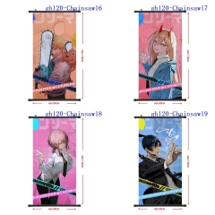 60x120CM 7 Styles Chainsaw Man Wall Scrolls Anime Wallscrolls