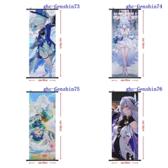 40X102CM 8 Styles Genshin Impact Wall Scrolls Anime Wallscrolls