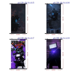 60x120CM 9 Styles Skibidi Toilet Wall Scrolls Anime Wallscrolls