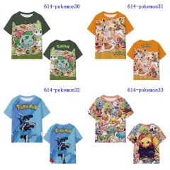 5 Styles Pokemon Printing Digital 3D Cosplay Anime T Shirt