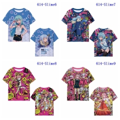 5 Styles That Time I Got Reincarnated as a Slime Printing Digital 3D Cosplay Anime T Shirt