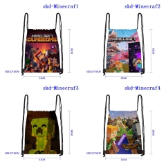 32X38CM 7 Styles Minecraft Cartoon Anime Drawstring Bag