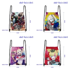 32X38CM 8 Styles Suicide Squad Cartoon Anime Drawstring Bag