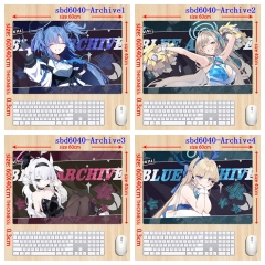 （60X40x0.3cm）8 Styles Blue Archive Cartoon Anime Mouse Pad