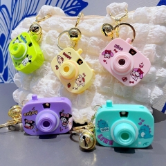 10 Styles Sanrio Cartoon Anime Plastic Camera keychain