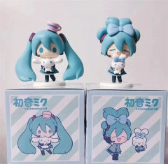 2 Styles 10CM Hatsune Miku Anime Figure Toy