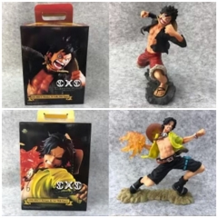 2 Styles 15CM One Piece Luffy Ace Model Toy PVC Anime Figure